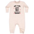 thumbnail image 1 of Inktastic Just a Girl Who Loves Books Baby Fleece Romper, 1 of 4