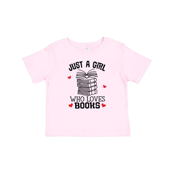 Inktastic Just a Girl Who Loves Books Girls Baby T-Shirt