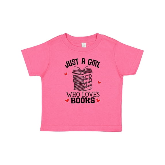 Inktastic Just a Girl Who Loves Books Girls Baby T-Shirt