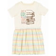 thumbnail image 1 of Inktastic Just a Girl Who Loves Books Reading Girls Toddler Dress, 1 of 5