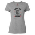 thumbnail image 1 of Inktastic Just a Girl Who Loves Books Women's T-Shirt, 1 of 5