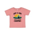 thumbnail image 1 of Inktastic Just a Girl Who Loves Camping Girls Baby T-Shirt, 1 of 5