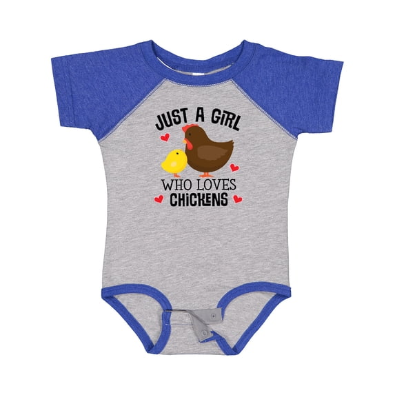 Inktastic Just a Girl Who Loves Chickens Girls Baby Bodysuit