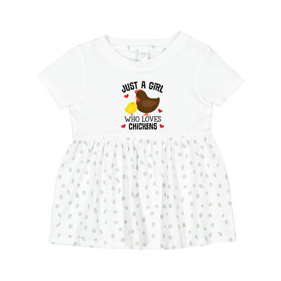 Inktastic Just a Girl Who Loves Chickens Girls Baby Dress