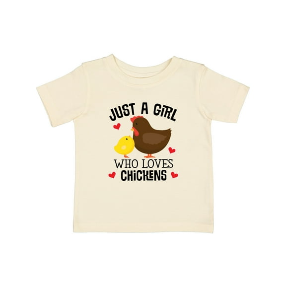 Inktastic Just a Girl Who Loves Chickens Girls Baby T-Shirt