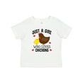 thumbnail image 1 of Inktastic Just a Girl Who Loves Chickens Girls Baby T-Shirt, 1 of 5