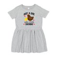 thumbnail image 1 of Inktastic Just a Girl Who Loves Chickens Girls Toddler Dress, 1 of 5
