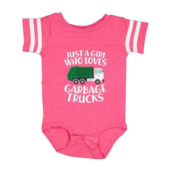 Inktastic Just a Girl Who Loves Garbage Trucks Girls Baby Bodysuit