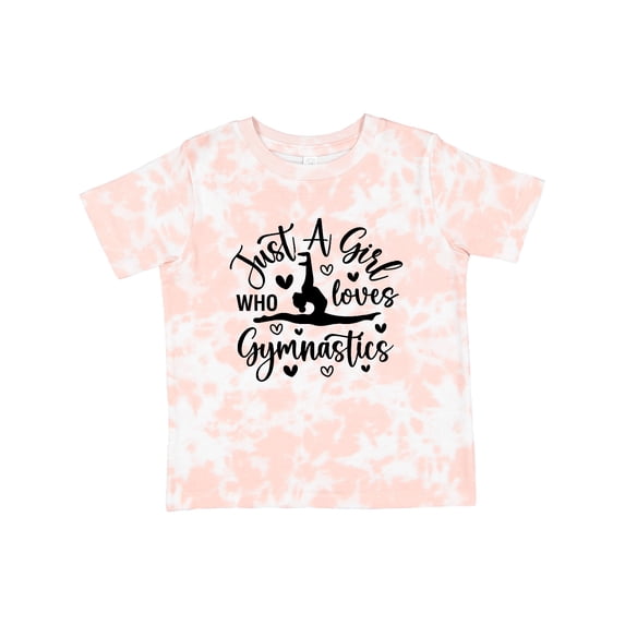 Inktastic Just a Girl Who Loves Gymnastics Girls Toddler T-Shirt