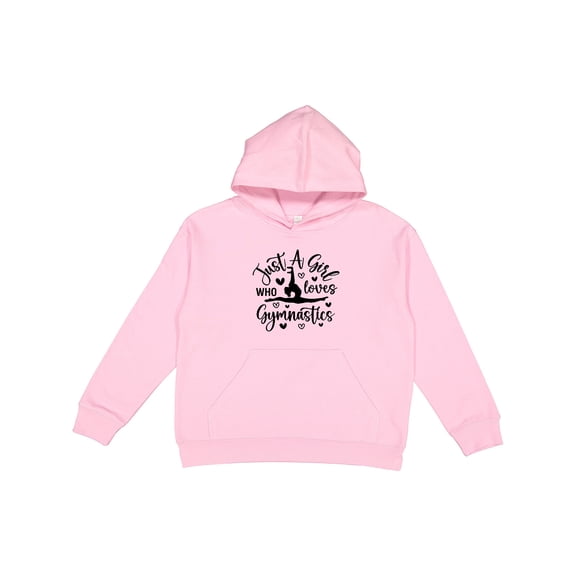 Inktastic Just a Girl Who Loves Gymnastics Youth Hoodie Sweatshirt