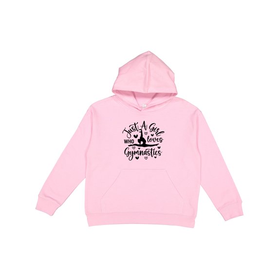 Inktastic Just a Girl Who Loves Gymnastics Youth Hoodie Sweatshirt
