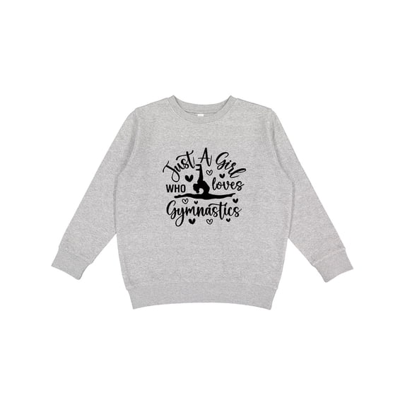 Inktastic Just a Girl Who Loves Gymnastics Youth Sweatshirt