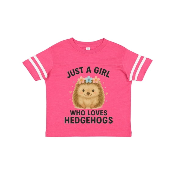 Inktastic Just a Girl Who Loves Hedgehogs Boys or Girls Toddler T-Shirt
