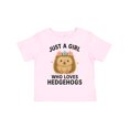 thumbnail image 1 of Inktastic Just a Girl Who Loves Hedgehogs Boys or Girls Toddler T-Shirt, 1 of 5