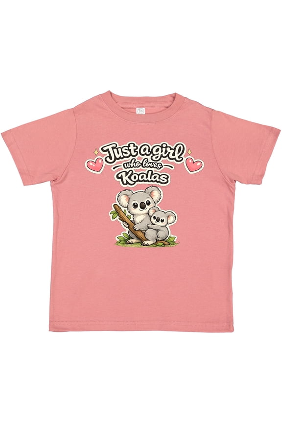 Just a Girl Who Loves Koalas Shirt Boys or Girls Toddler T-Shirt