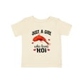 thumbnail image 1 of Inktastic Just a Girl Who Loves Koi Fish Girls Baby T-Shirt, 1 of 5