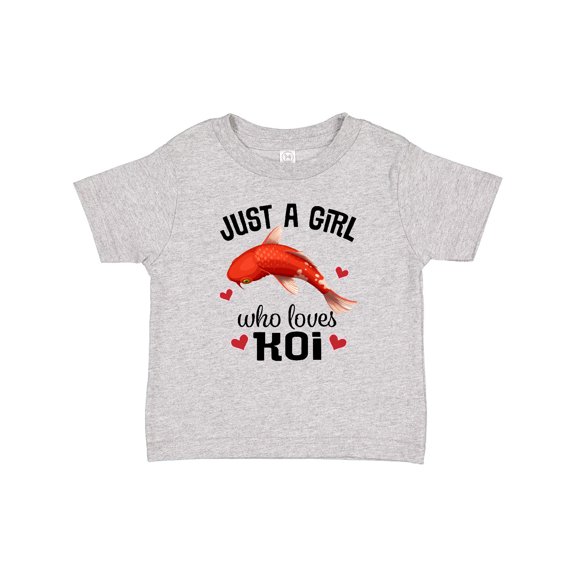 Inktastic Just a Girl Who Loves Koi Fish Girls Baby T-Shirt