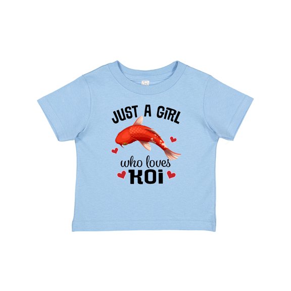 Inktastic Just a Girl Who Loves Koi Fish Girls Baby T-Shirt