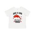 thumbnail image 1 of Inktastic Just a Girl Who Loves Koi Fish Girls Toddler T-Shirt, 1 of 5