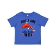 thumbnail image 1 of Inktastic Just a Girl Who Loves Koi Fish Girls Toddler T-Shirt, 1 of 5