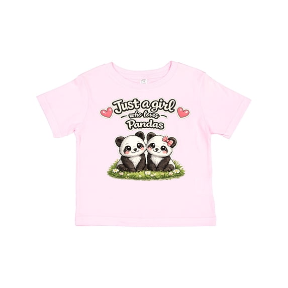 Inktastic Just a Girl Who Loves Pandas Boys or Girls Toddler T-Shirt