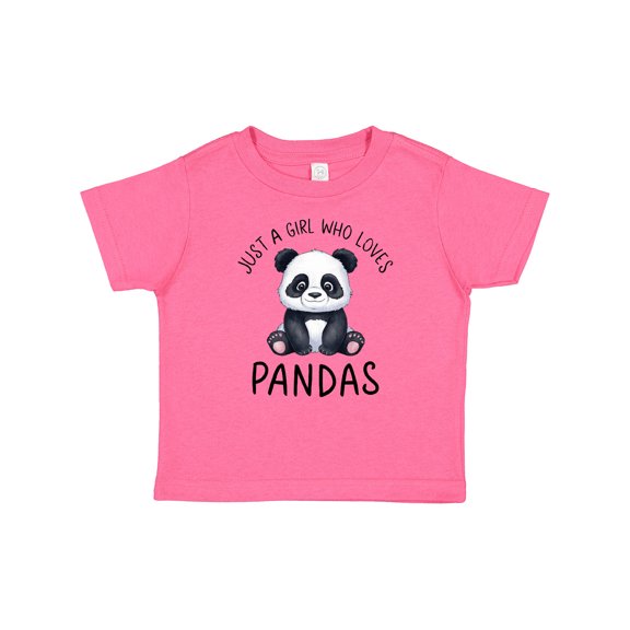 Inktastic Just a Girl Who Loves Pandas Girls Baby T-Shirt