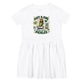 thumbnail image 1 of Inktastic Just a Girl Who Loves Pickles Girls Toddler Dress, 1 of 5