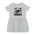 thumbnail image 1 of Inktastic Just a Girl Who Loves Sharks Girls Toddler Dress, 1 of 5