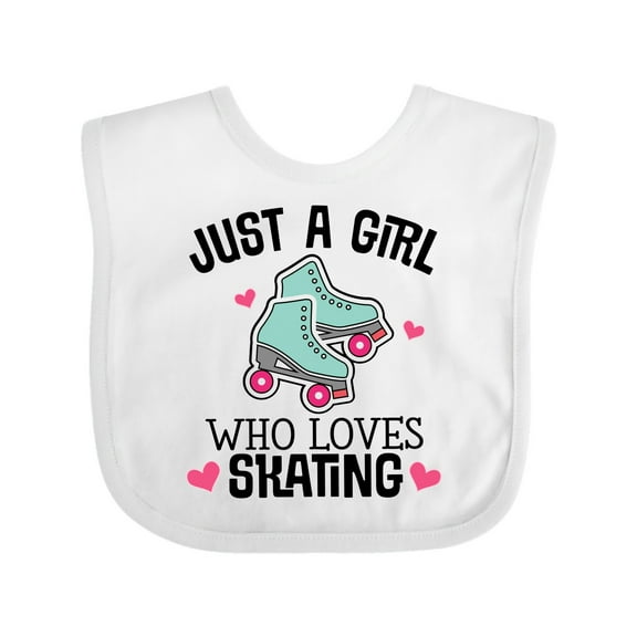 Inktastic Just a Girl Who Loves Skating Girls Baby Bib