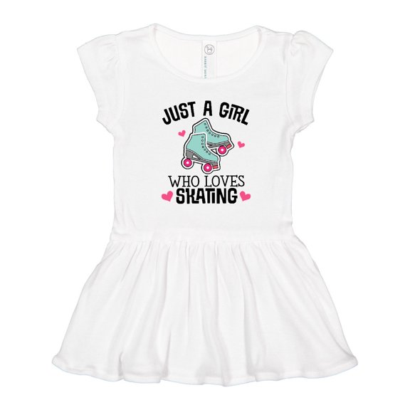 Inktastic Just a Girl Who Loves Skating Girls Toddler Dress