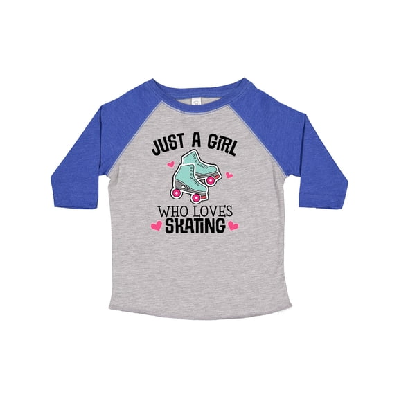 Inktastic Just a Girl Who Loves Skating Girls Toddler T-Shirt