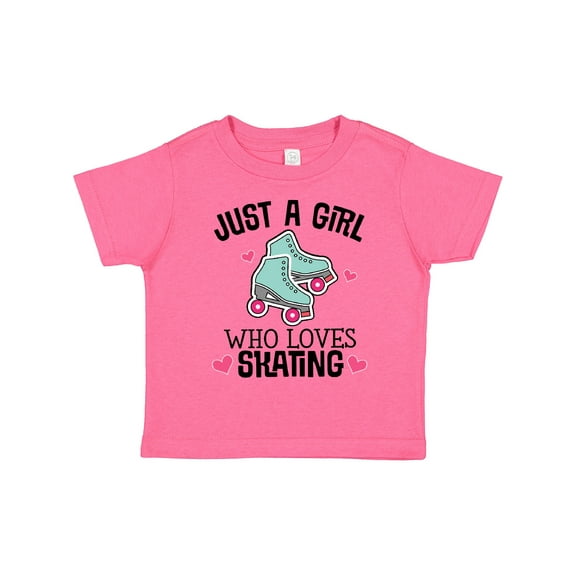 Inktastic Just a Girl Who Loves Skating Girls Toddler T-Shirt