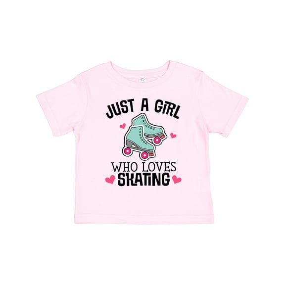 Inktastic Just a Girl Who Loves Skating Girls Toddler T-Shirt