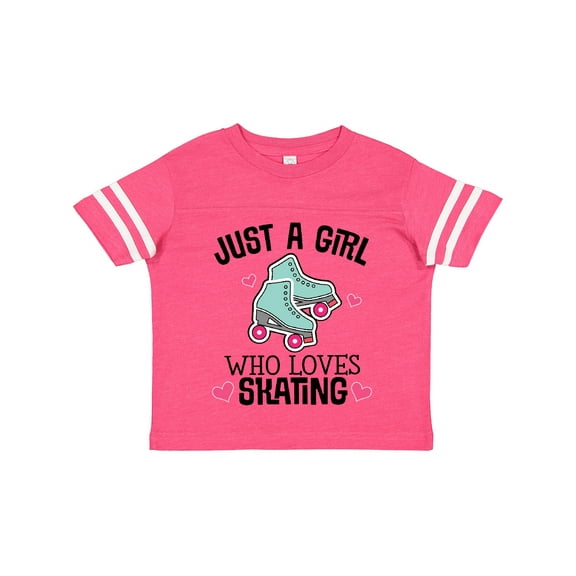 Inktastic Just a Girl Who Loves Skating Girls Toddler T-Shirt
