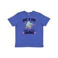 thumbnail image 1 of Inktastic Just a Girl Who Loves Skating Youth T-Shirt, 1 of 5