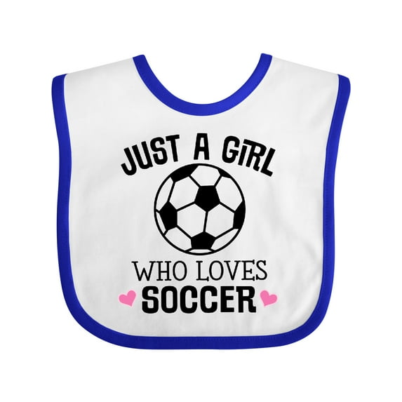 Inktastic Just a Girl Who Loves Soccer Girls Baby Bib