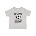 thumbnail image 1 of Inktastic Just a Girl Who Loves Soccer Girls Baby T-Shirt, 1 of 5