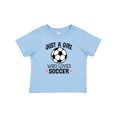 thumbnail image 1 of Inktastic Just a Girl Who Loves Soccer Girls Baby T-Shirt, 1 of 5