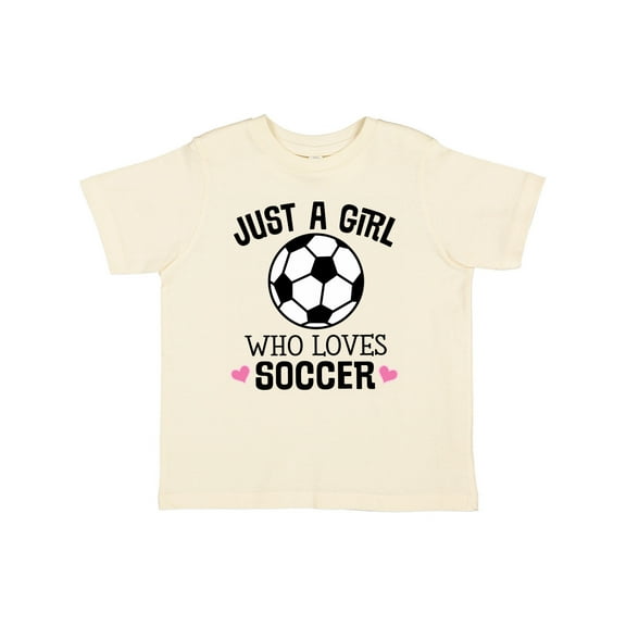 Inktastic Just a Girl Who Loves Soccer Girls Toddler T-Shirt