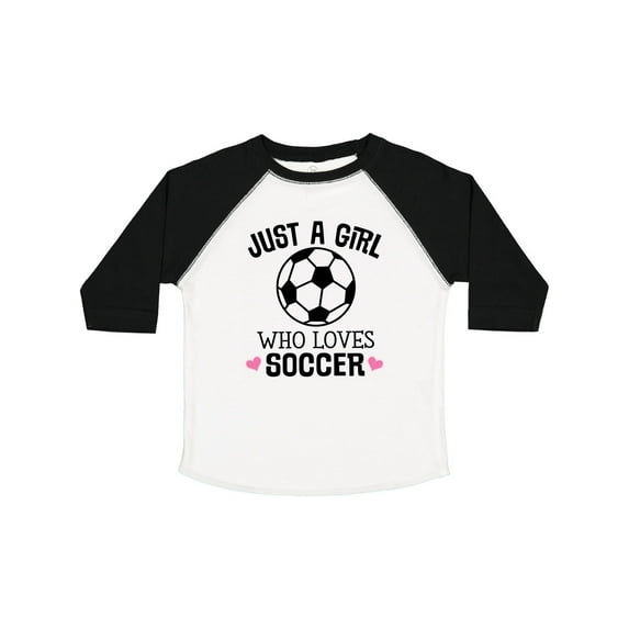 Inktastic Just a Girl Who Loves Soccer Girls Toddler T-Shirt
