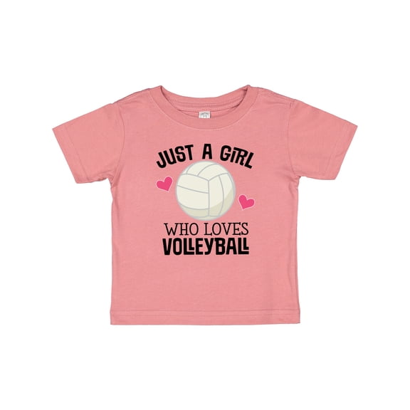 Inktastic Just a Girl Who Loves Volleyball Girls Baby T-Shirt