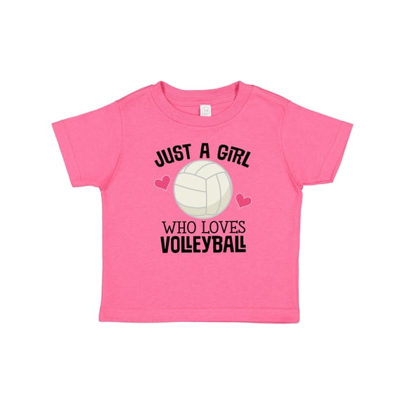 Inktastic Just a Girl Who Loves Volleyball Girls Baby T-Shirt