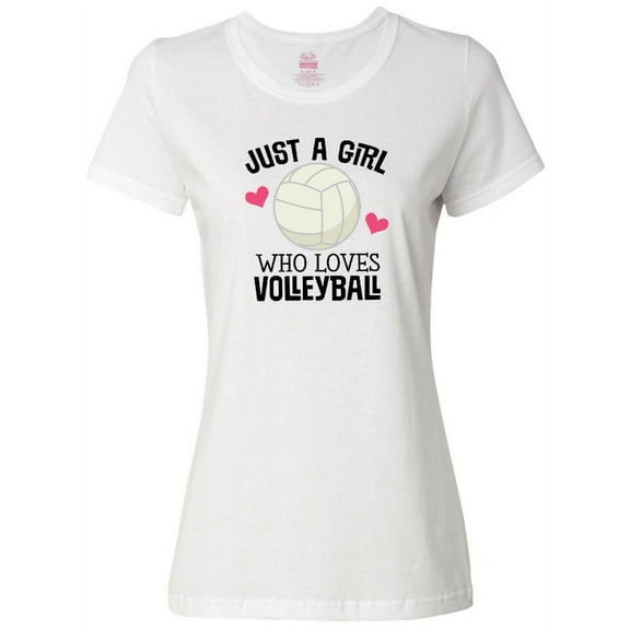 Inktastic Just a Girl Who Loves Volleyball Women's T-Shirt