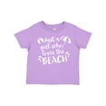 thumbnail image 1 of Inktastic Just a Girl Who Loves the Beach Girls Toddler T-Shirt, 1 of 5