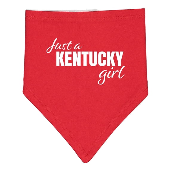 Inktastic Just a Kentucky Girl Born and Raised Baby Bandana Bib