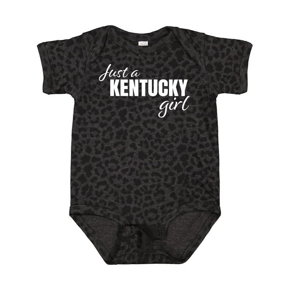 Inktastic Just a Kentucky Girl Born and Raised Girls Baby Bodysuit