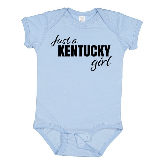 Inktastic Just a Kentucky Girl Born and Raised Girls Baby Bodysuit