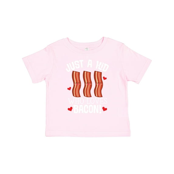 Inktastic Just a Kid Who Loves Bacon Boys or Girls Toddler T-Shirt
