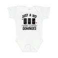 thumbnail image 1 of Inktastic Just a Kid Who Loves Dominoes Boys or Girls Baby Bodysuit, 1 of 5