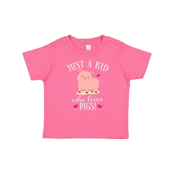 Inktastic Just a Kid Who Loves Pigs Boys or Girls Baby T-Shirt